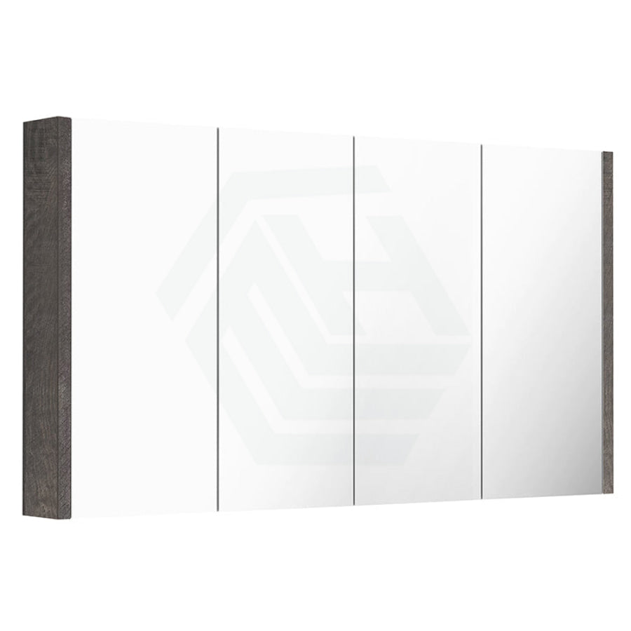 600/750/900/1200/1500mm Dark Grey Wood Grain Pvc Filmed Wall Hung Shaving Cabinet Cabinets
