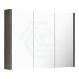 600/750/900/1200/1500mm Dark Grey Wood Grain Pvc Filmed Wall Hung Shaving Cabinet Cabinets