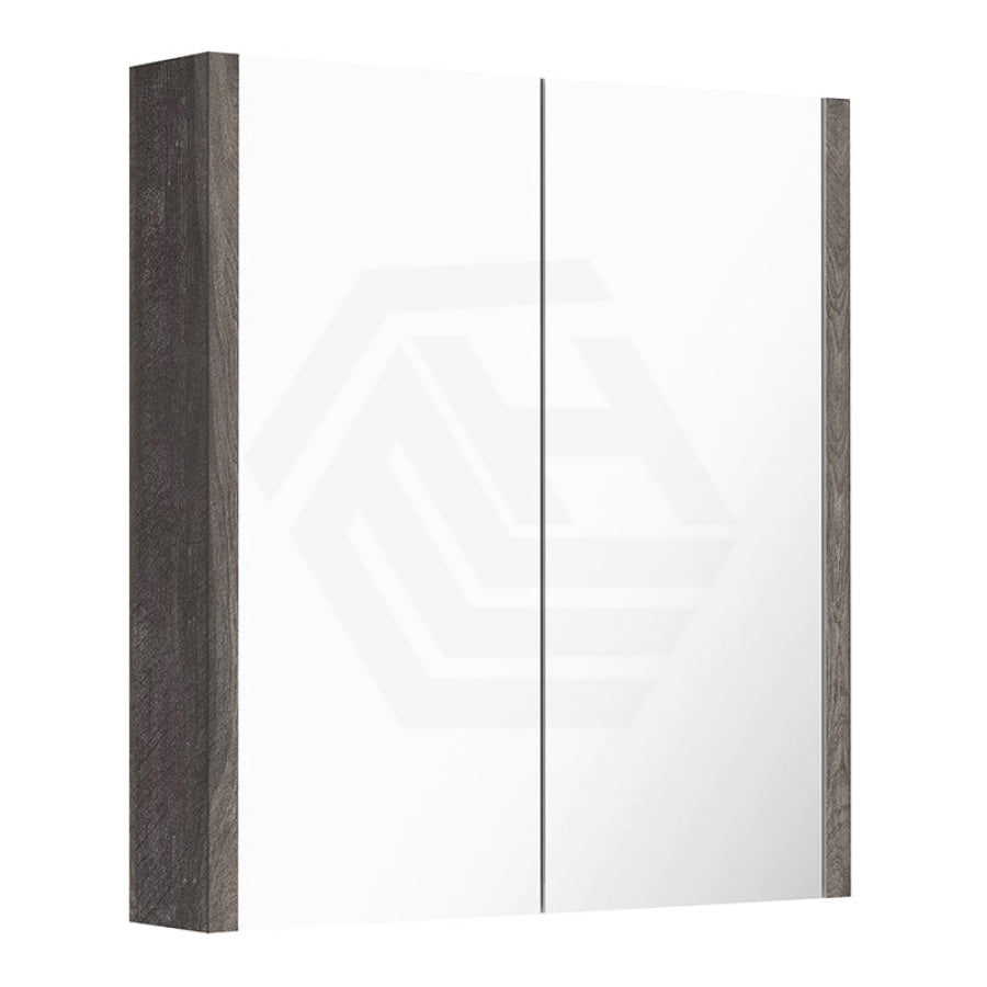 600/750/900/1200/1500mm Dark Grey Wood Grain Pvc Filmed Wall Hung Shaving Cabinet Cabinets