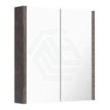 600/750/900/1200/1500mm Dark Grey Wood Grain Pvc Filmed Wall Hung Shaving Cabinet Cabinets