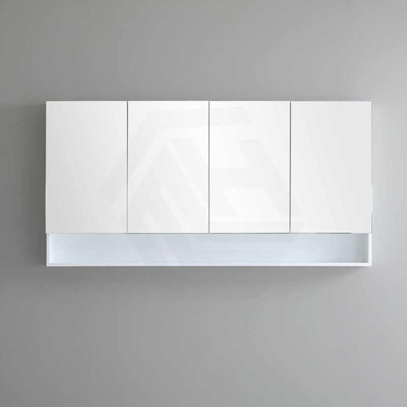 600/750/900/1200/1500Mm Fremantle Shaving Cabinet With Mirror Pvc Board Wall Hung Storage Matt White