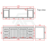 600/750/900/1200/1500Mm Hampton Wall Hung Vanity Pvc Board Matt Black Linear Surface Vanities