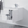 600/750/900/1200/1500Mm Hampton Wall Hung Vanity Pvc Board Matt White Linear Surface Vanities
