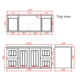 600/750/900/1200/1500Mm Hampton Wall Hung Vanity Pvc Board Matt White Linear Surface Vanities