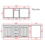 600/750/900/1200/1500Mm Hampton Wall Hung Vanity Pvc Board Matt Black Linear Surface Vanities