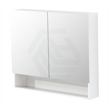 600/750/900/1200/1500mm Shaving Cabinet With Mirror PVC Board Wall Hung Storage Gloss White