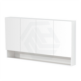 600/750/900/1200/1500mm Shaving Cabinet With Mirror PVC Board Wall Hung Storage Gloss White