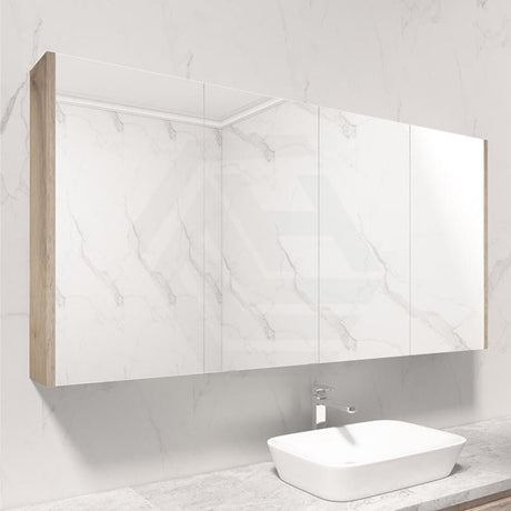600/750/900/1200/1500mm White Oak Wood Grain Pvc Filmed Wall Hung Shaving Cabinet Cabinets