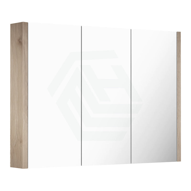 600/750/900/1200/1500Mm White Oak Wood Grain Pvc Filmed Wall Hung Shaving Cabinet Cabinets