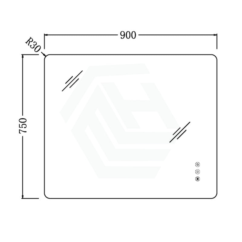 Frameless LED Mirror Backlit Motion Sensor Auto On - MyHomeware