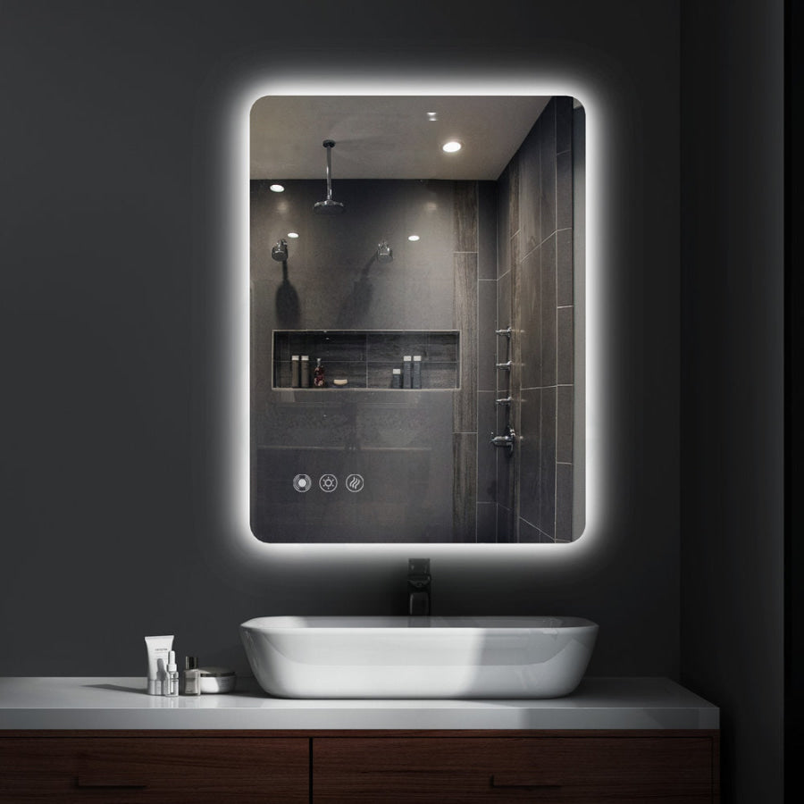 Frameless LED Mirror Backlit Motion Sensor Auto On - MyHomeware