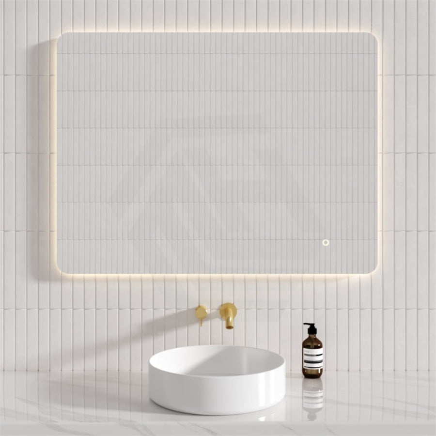 600/750/900/1200Mm Rectangle Led Mirror Touch Sensor Switch 3 Colours Lighting Backlit