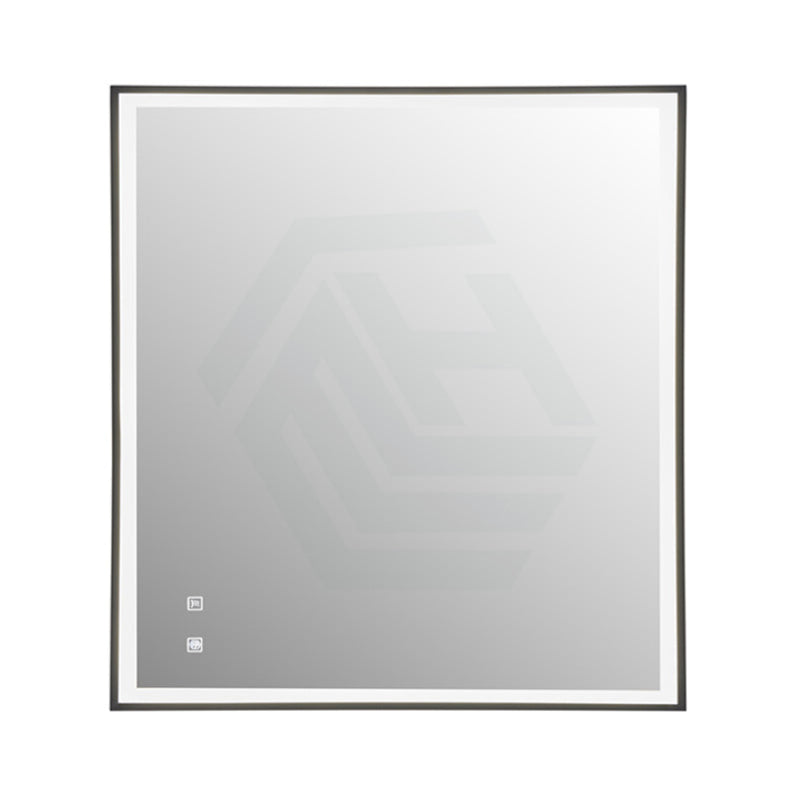 600/750/900Mm Led Mirror Square Black Framed Demister 750X900Mm