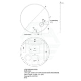 600/750/900Mm Round Led Mirror 3 Color Lighting Led Mirrors