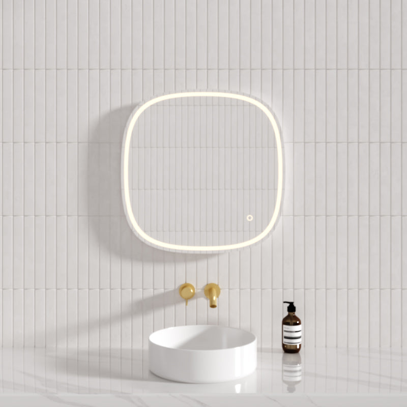 600/750mm Oval Led Mirror With Three Multi Function Light Touch Sensor Led Mirrors