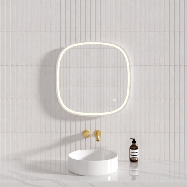 600/750mm Oval Led Mirror With Three Multi Function Light Touch Sensor Led Mirrors