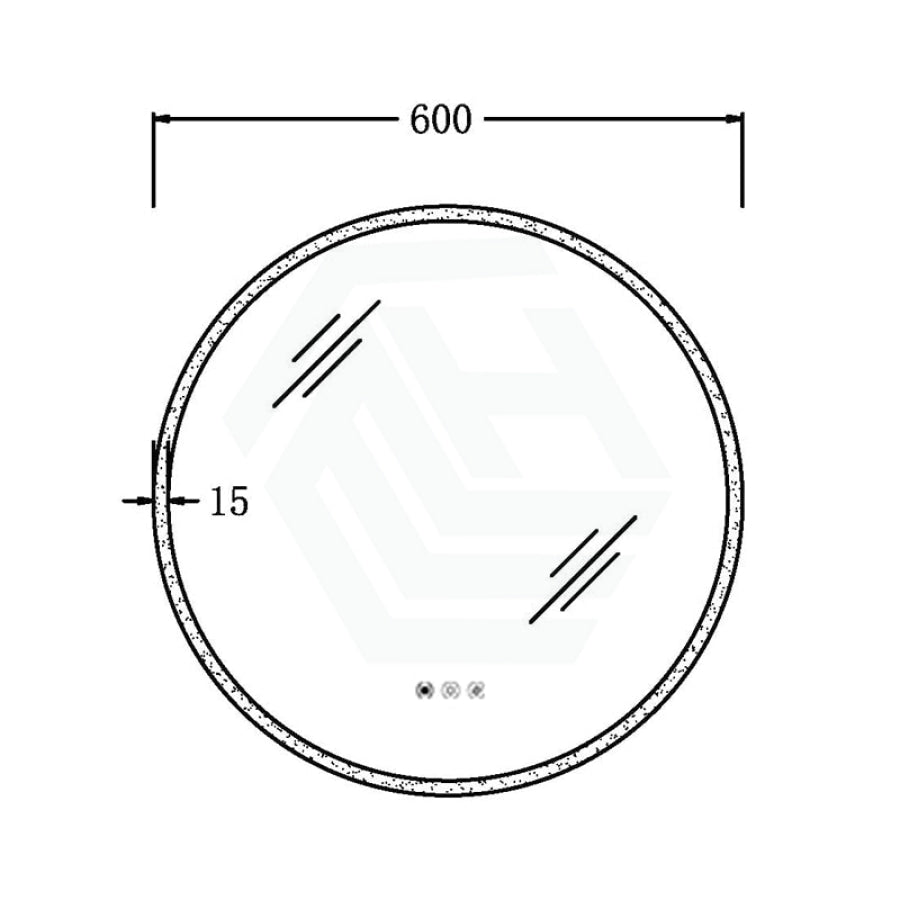 Round LED Mirror Motion Sensor Auto On Light On Rim - MyHomeware