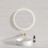600/800Mm Round Led Mirror Touch Sensor Switch 3 Colours Lighting Acrylic Frontlit Mirrors