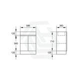600-900Mm Narrow Premium Bathroom Freestanding Kickboard Vanity White Pvc Polyurethane Cabinet Only
