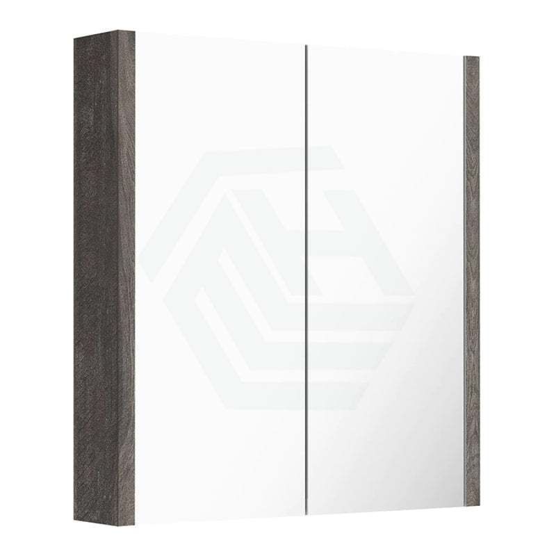 600/750/900/1200/1500Mm Dark Grey Wood Grain Pvc Filmed Wall Hung Shaving Cabinet Cabinets