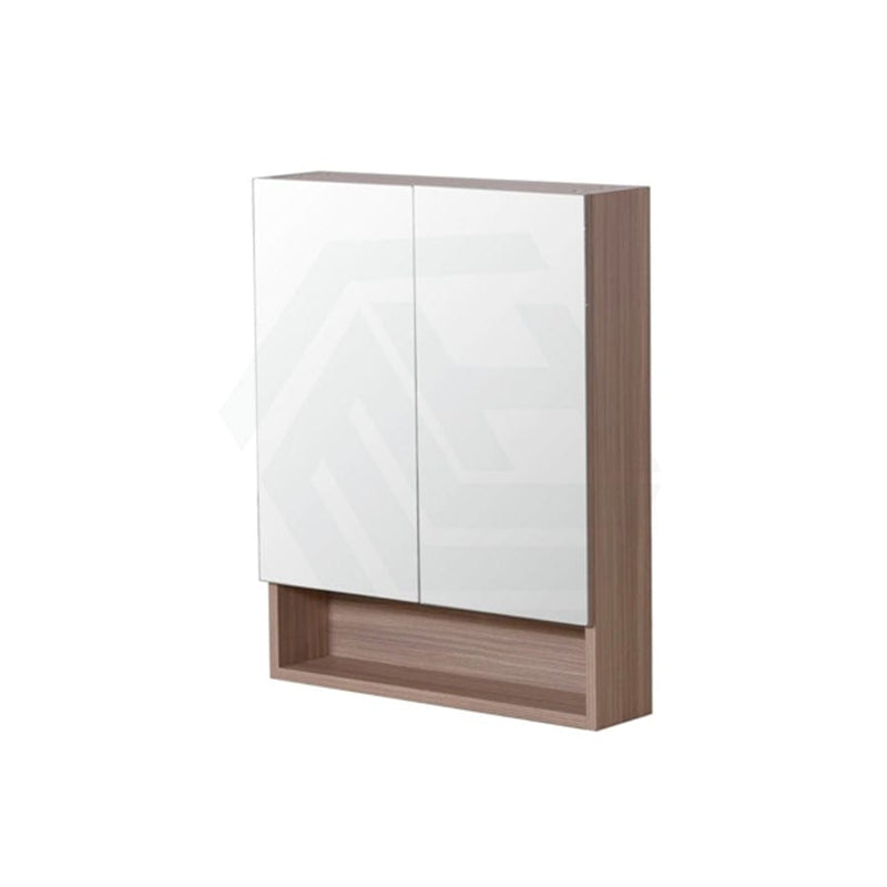 600/750/900/1200/1500Mm Shaving Cabinet With Mirror Pvc Board Wall Hung Storage Stella Oak 600Mm