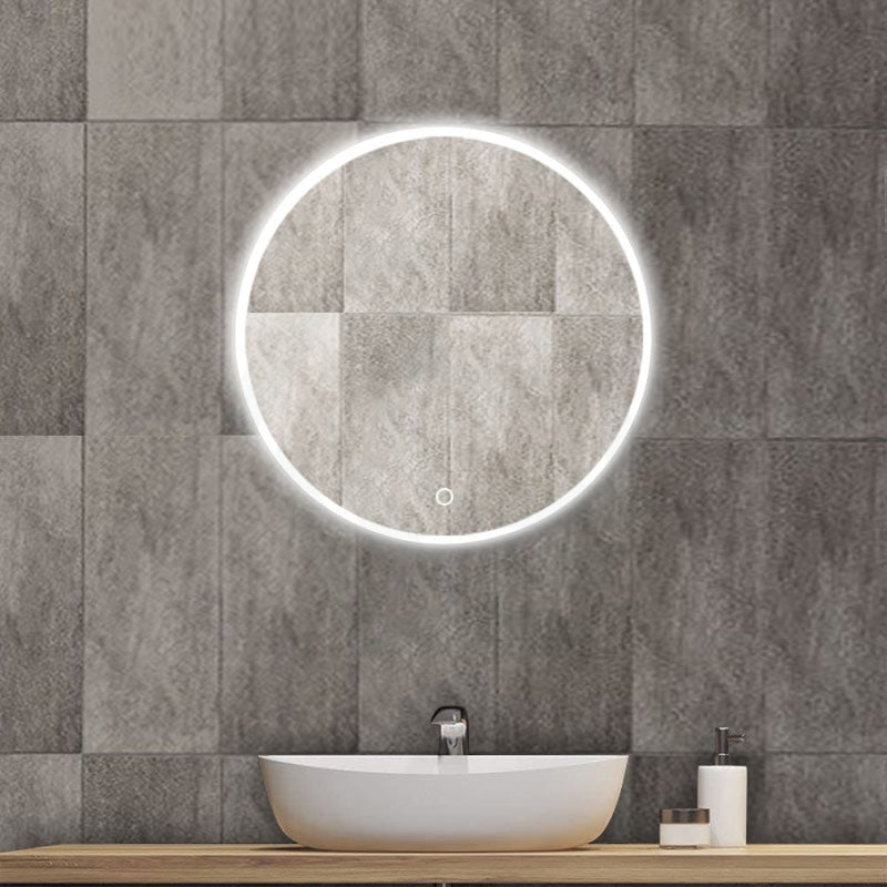 600/750/900Mm Round Led Mirror 3 Color Lighting 750Mm
