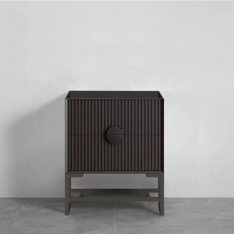 600mm Kingo Freestanding Plywood Vanity Linear Surface Single Bowl Cabinet ONLY for Bathroom Matt White/Black Available