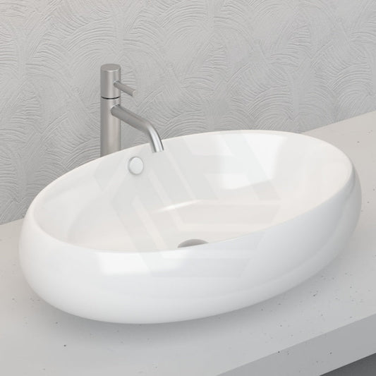 Bathroom Oval Above Counter Ceramic Gloss White