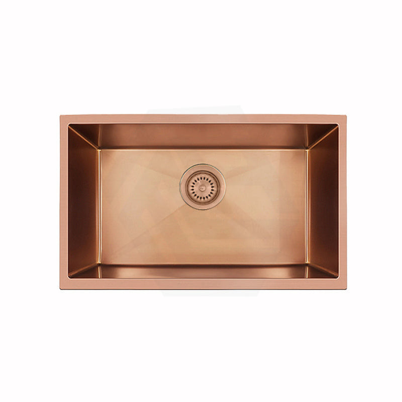 600X450X230Mm Rose Gold Pvd 1.2Mm Handmade Top/undermount Single Bowl Kitchen Sink Stainless Steel