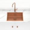 Stainless Steel Kitchen Sink 600mm Rose Gold