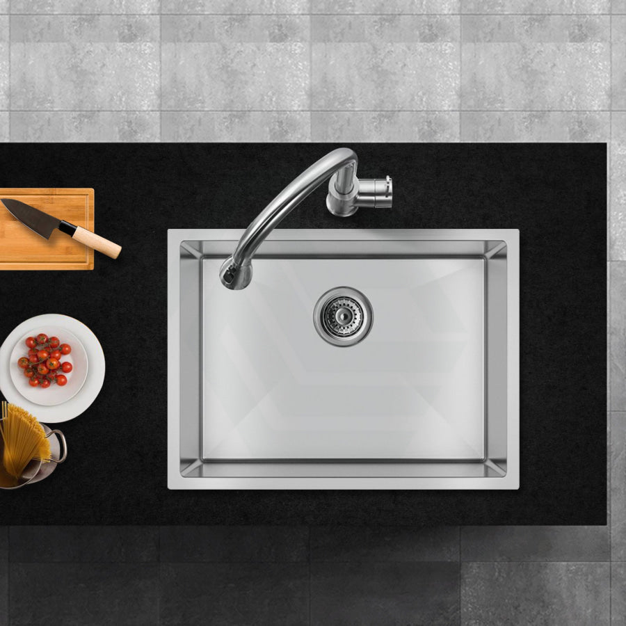 600X450X300mm 1.2mm Handmade Top/undermount Single Bowl Kitchen/laundry Sink