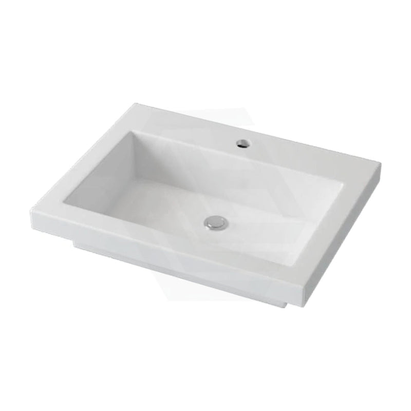 600X465X135Mm Poly Top For Bathroom Vanity Single Bowl 1 Tap Hole No Overflow Tops