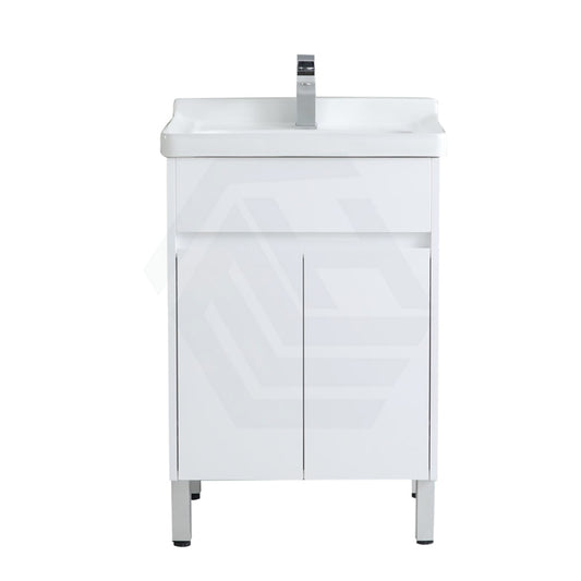 Freestanding Laundry Tub In Pvc Waterproof Cabinet With Ceramic Sink Tubs