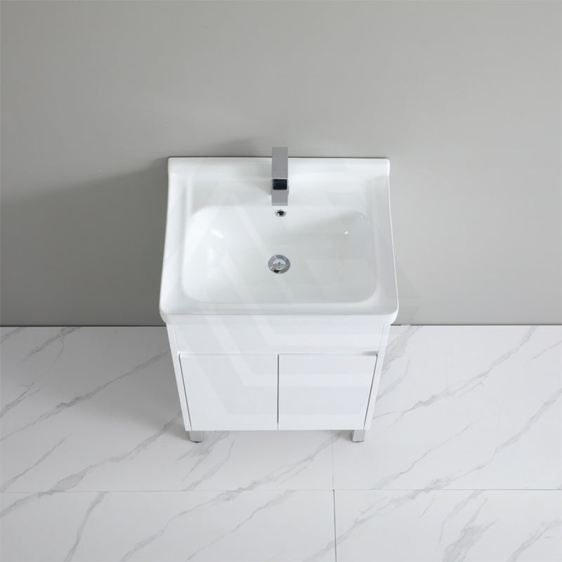 Freestanding Laundry Tub In Pvc Waterproof Cabinet With Ceramic Sink Tubs