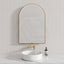 600X900Mm Arch Front Hidden Led Mirror Matt Black Framed Touch Switch Vertical Or Horizontal Mirrors