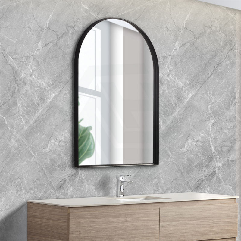 600X900X35Mm Bathroom Framed Arch Mirror Wall Mounted Frameless Mirrors