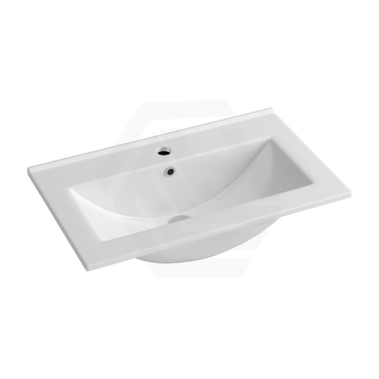 610X370X170Mm Ceramic Top For Bathroom Vanity Single Bowl 1 Tap Hole Overflow Hole Narrow Tops