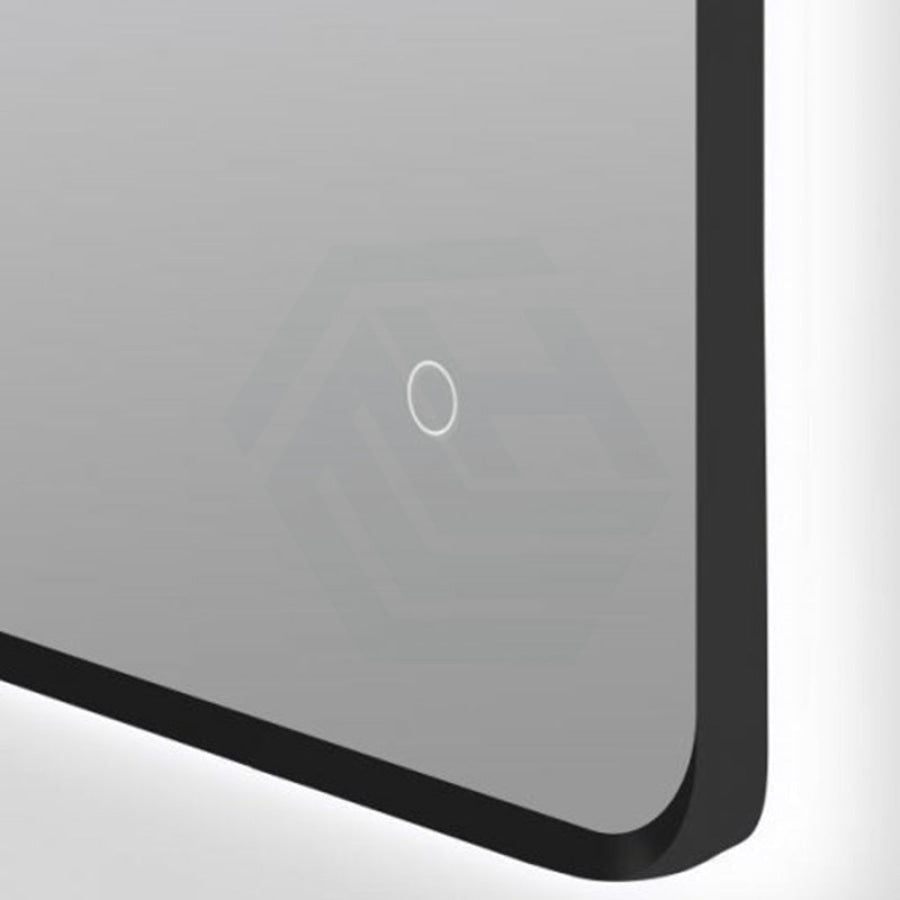 610X810mm Led Mirror Black Framed Rectangle Backlit