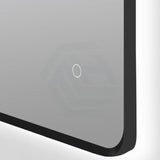 610X810mm Led Mirror Black Framed Rectangle Backlit