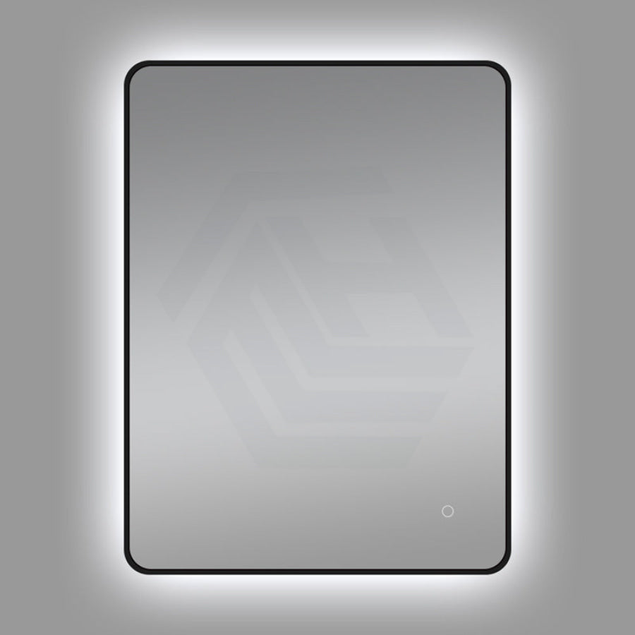 610X810mm Led Mirror Black Framed Rectangle Backlit