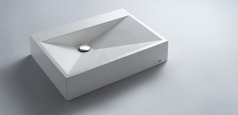 615X445X130Mm Above Counter Basin White Or Black Gloss Bathroom Wash Sani-Quartz Composite Golden