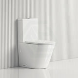 620X370X820Mm Bathroom Rimless Toilet Suite Back To Wall White Gloss Suites