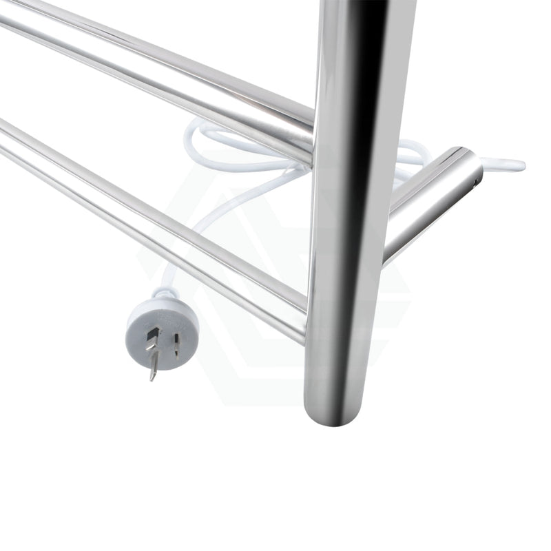 620X600X120Mm Round Chrome Electric Heated Towel Rack 6 Bars Stainless Steel