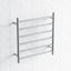 620X600X120Mm Round Chrome Electric Heated Towel Rack 6 Bars Stainless Steel Rails