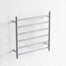 620X600X120Mm Round Chrome Electric Heated Towel Rack 6 Bars Stainless Steel Rails