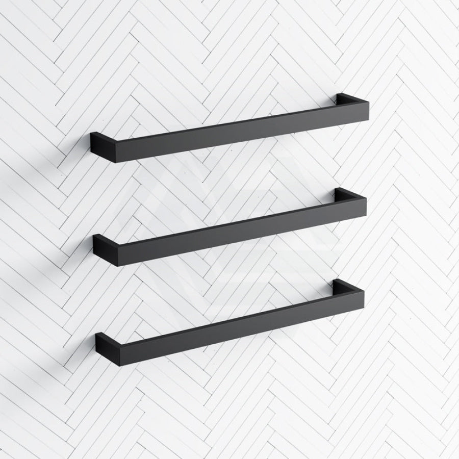 Square Single Bar Heated Towel Rail Variant Colour MyHomeware - Main Image