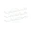 630Mm Thermogroup Round 3 Single Bar Heated Towel Rail Satin White None Rails