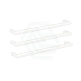 630Mm Thermogroup Round 3 Single Bar Heated Towel Rail Satin White None Rails