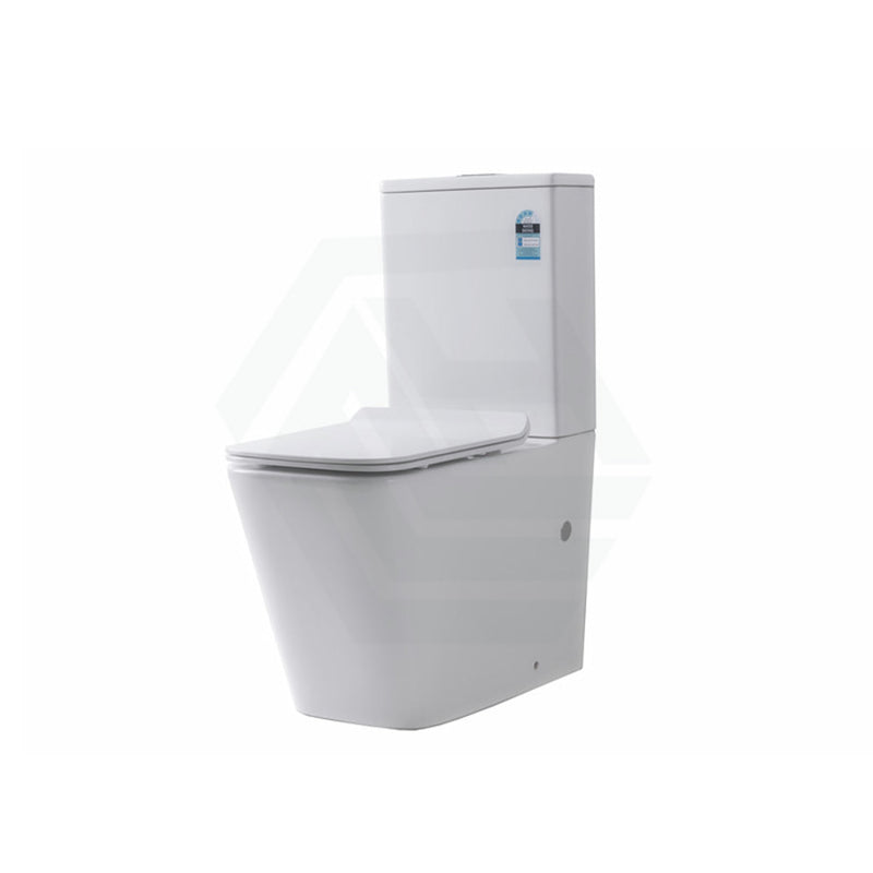 630X360X810Mm Bathroom Rimless Back To Wall White Ceramic Toilet Suite