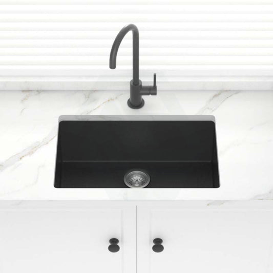 Granite Kitchen Sink Single Bowl 635mm Black